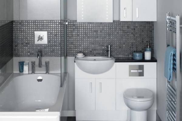 Дизайн ванной комнаты маленького размера в панельном доме: интерьер, лучшие ... - фото