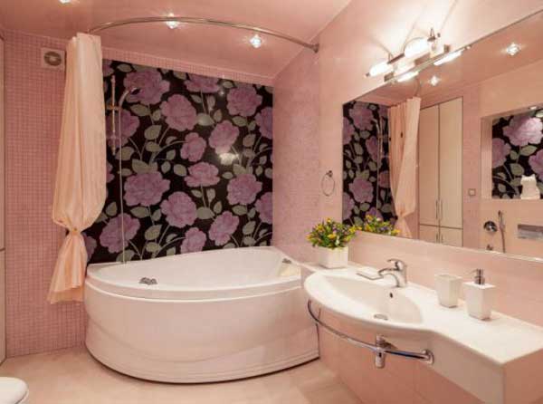 Дизайн ванной комнаты с угловой ванной  секреты организации пространства - фото