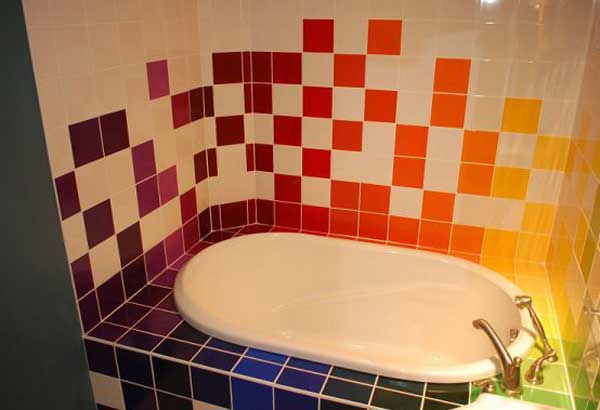 Покраска плитки в ванной — как и чем это сделать с фото
