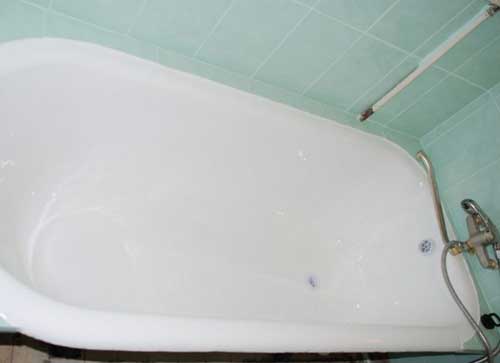 Реставрация ванны жидким акрилом  подготовка и нанесение эмали с фото